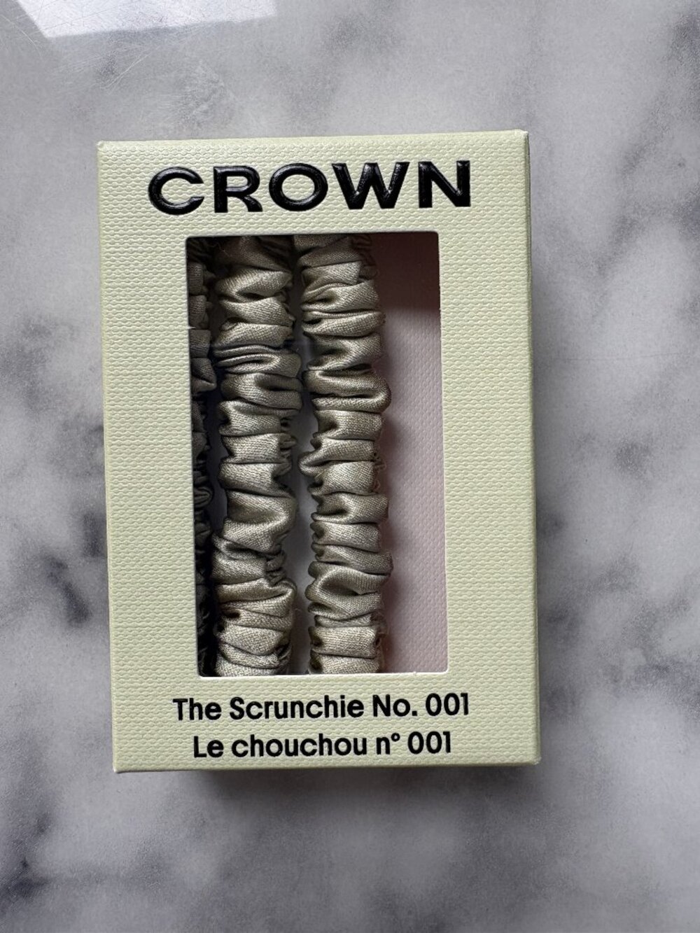 Crown Affair The Scrunchie No. 001 Silk Sage NEW Sealed